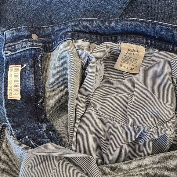 TK Axel Slim Boot Newcastle Men's Jeans Dark Wash 36 X 32 - Picture 6 of 9